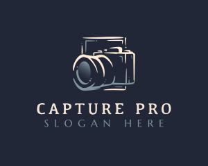 Photo Camera Lens logo design