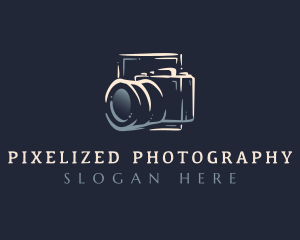 Photo Camera Lens logo design