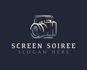 Photo Camera Lens logo design