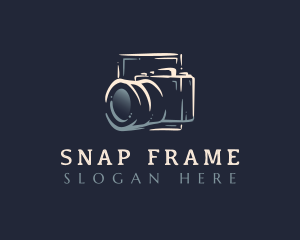 Photo Camera Lens logo design