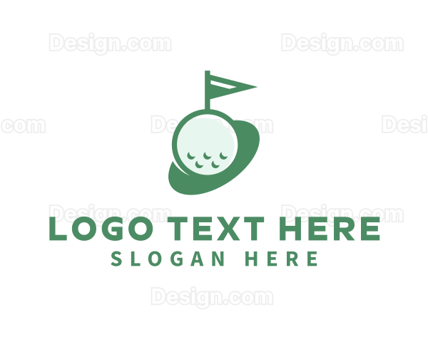 Golf Ball Sports Tournament Logo