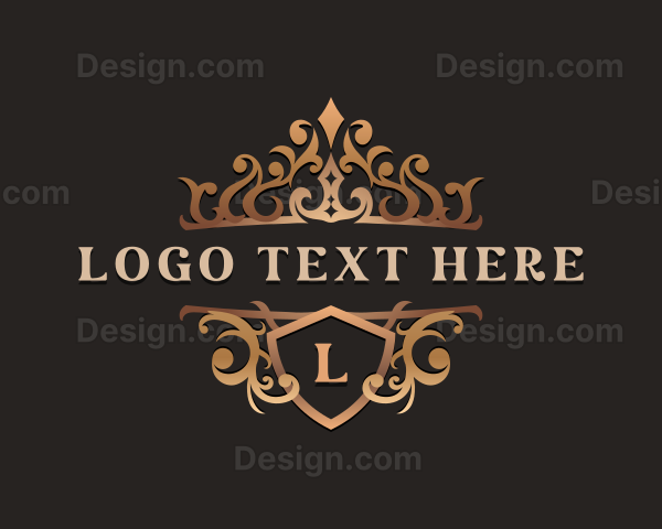 Elegant Shield Crown Logo