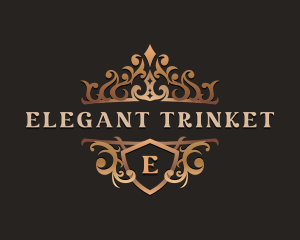 Elegant Shield Crown logo design