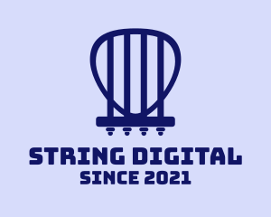 Minimalist Guitar Strings logo design