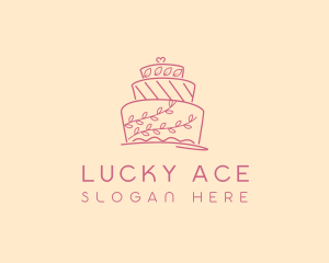 Wedding Floral Cake  Logo