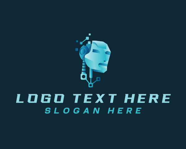 Cyborg logo example 4