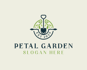 Landscaping Shovel Plant logo design