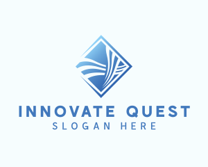 Biotech Innovation Wave  logo design