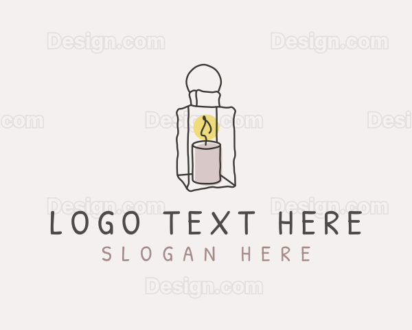 Candle Lantern Light Logo