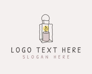 Candle Lantern Light Logo