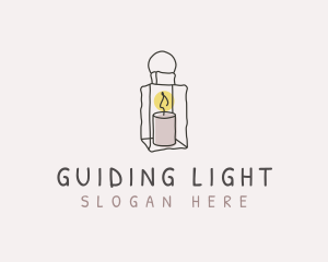 Candle Lantern Light logo design