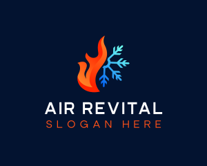 Hot Cold Airflow logo design