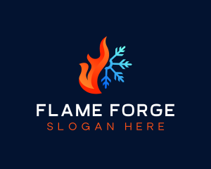 Hot Cold Airflow logo design