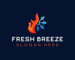 Hot Cold Airflow logo design