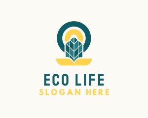 Solar Panel Eco logo design