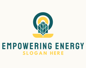 Solar Panel Eco logo design