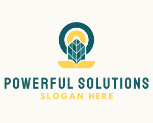 Solar Panel Eco logo design