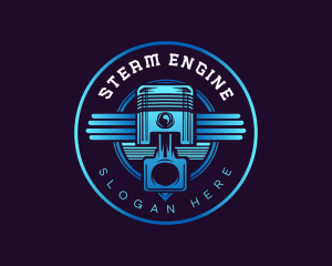 Piston Engine Race logo design