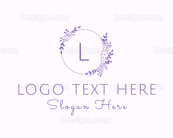 Floral Garland Flower Boutique Logo