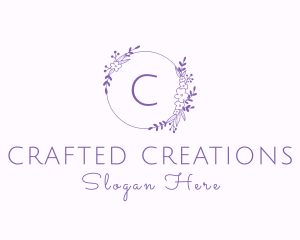 Floral Garland Flower Boutique logo design