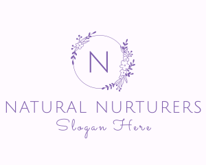 Floral Garland Flower Boutique logo design