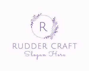 Floral Garland Flower Boutique logo design