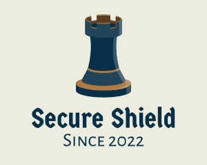 Medieval Rook Chess logo design