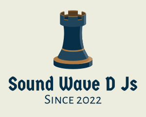 Medieval Rook Chess logo design