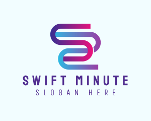 Letter S Flow logo design