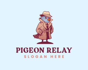 Detective Pigeon Bird logo