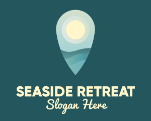 Summer Wave Seaside Location logo design