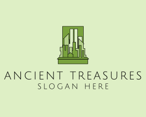 Green City Skyline  logo design