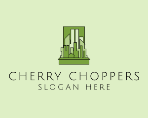 Green City Skyline  logo design