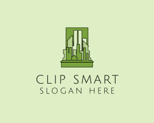 Green City Skyline  logo design