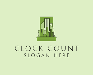 Green City Skyline  logo design