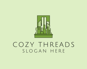 Green City Skyline  logo design