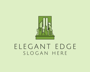 Green City Skyline  logo design