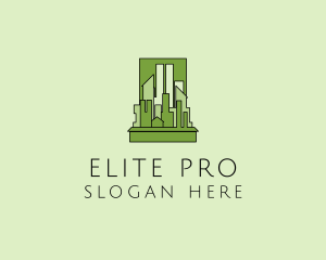 Green City Skyline  logo design