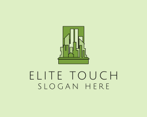 Green City Skyline  logo design