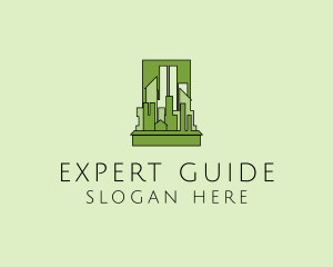 Green City Skyline  logo design