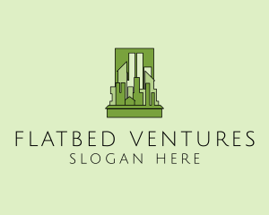 Green City Skyline  logo design