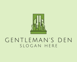 Green City Skyline  logo design