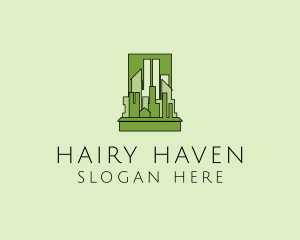 Green City Skyline  logo design