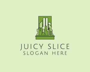 Green City Skyline  logo design