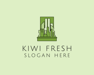 Green City Skyline  logo design