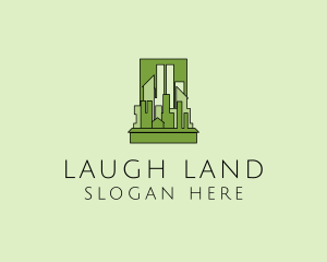 Green City Skyline  logo design