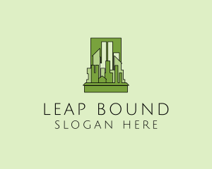 Green City Skyline  logo design