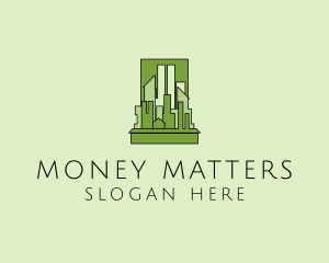 Green City Skyline  logo design