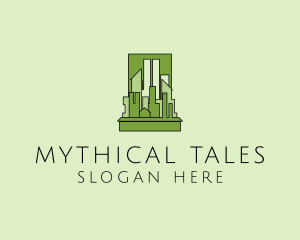 Green City Skyline  logo design