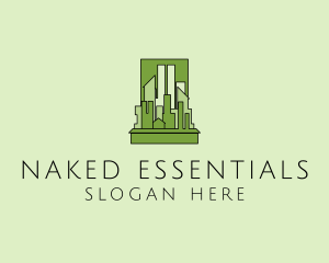 Green City Skyline  logo design